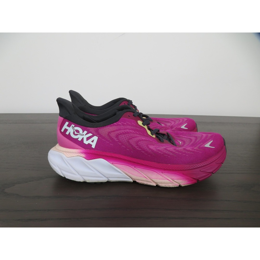 Hoka One One Arahi 6 Shoes Womens 9 Pink Running Sneakers Road 1123195 FFIR